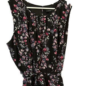 Lane Bryant dress size 26 Black Floral Date Night Business Church Party Feminine